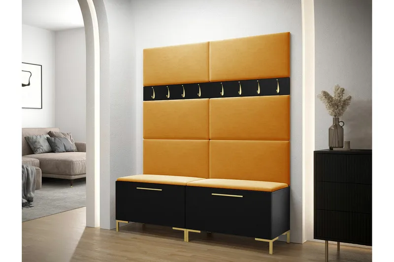 Dunvegan Hallmöbelset 168x46 cm Black - Møbler - Entrémøbler - Møbelsæt til hall og entre