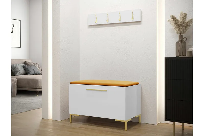 Dunvegan Hallmöbelset 84x44 cm White - Møbler - Entrémøbler - Møbelsæt til hall og entre