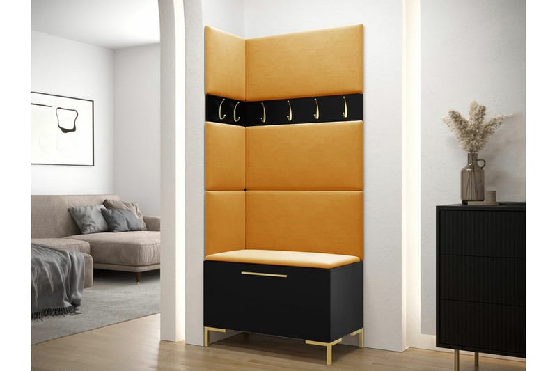 Dunvegan Hallmöbelset 84x46 cm Black - Møbler - Entrémøbler - Møbelsæt til hall og entre