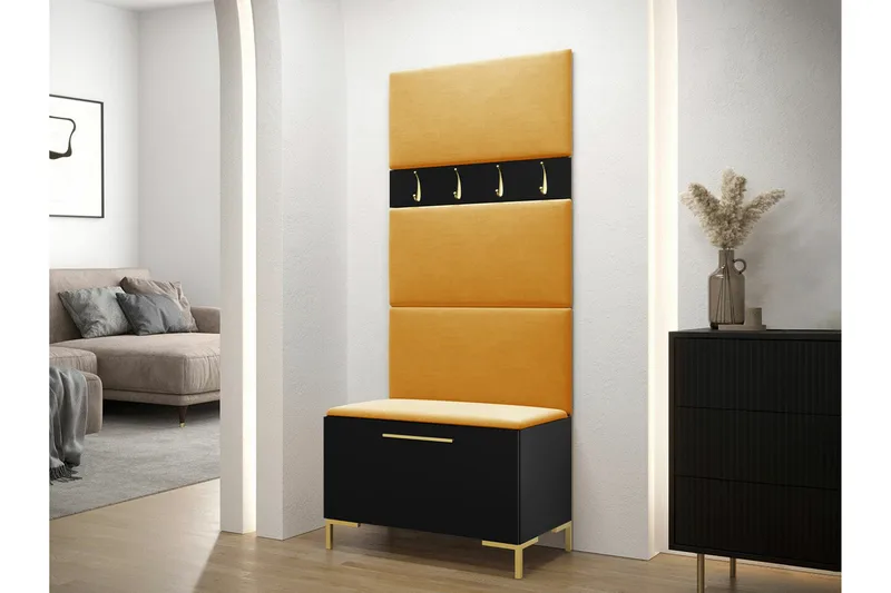 Dunvegan Hallmöbelset 84x46 cm Black - Møbler - Entrémøbler - Møbelsæt til hall og entre