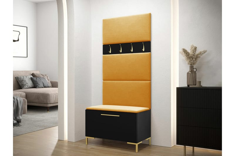Dunvegan Hallmöbelset 84x46 cm Black - Møbler - Entrémøbler - Møbelsæt til hall og entre
