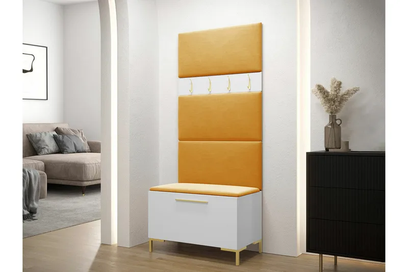 Dunvegan Hallmöbelset 84x46 cm White - Møbler - Entrémøbler - Møbelsæt til hall og entre