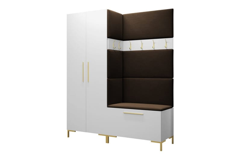 Dunvegan Hallmøbelset 158x44 cm, Hvid