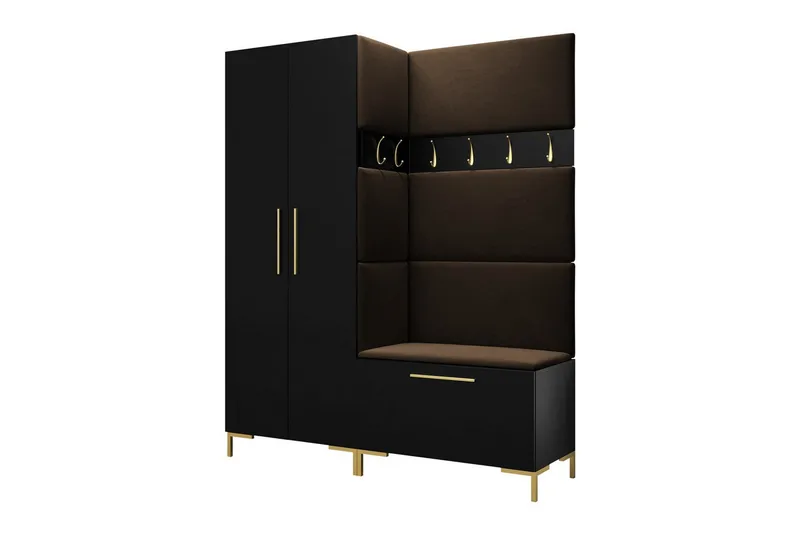 Dunvegan Hallmøbelset 158x44 cm, Sort