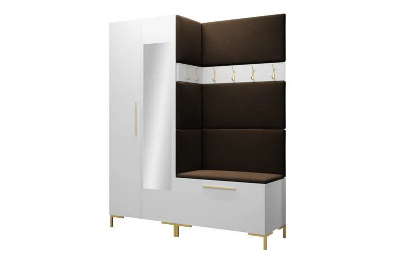 Dunvegan Hallmøbelset 158x46 cm, Hvid