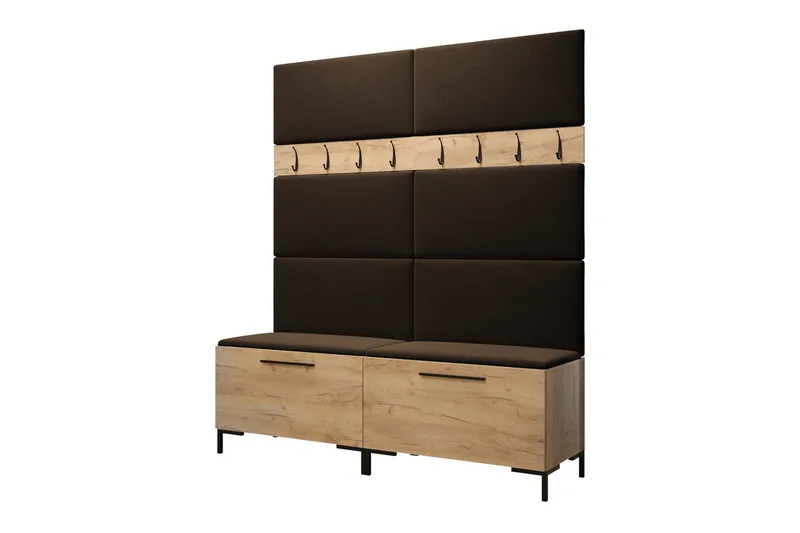 Dunvegan Hallmøbelset 168x46 cm, Mørkebrun