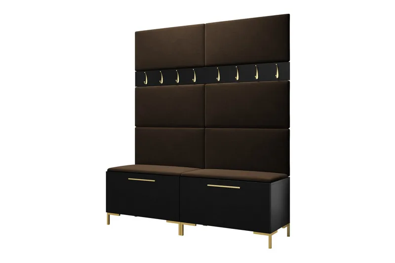 Dunvegan Hallmøbelset 168x46 cm, Sort