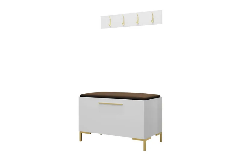 Dunvegan Hallmøbelset 84x44 cm, Hvid