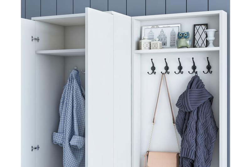 Erickslund Entrémøbelsæt - Hvid - Møbler - Entrémøbler - Møbelsæt til hall og entre