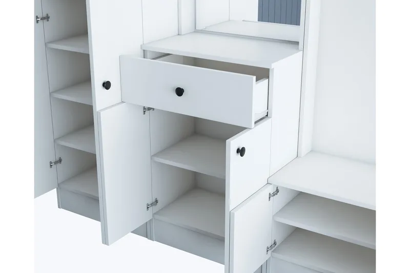 Erickslund Entrémøbelsæt - Hvid - Møbler - Entrémøbler - Møbelsæt til hall og entre