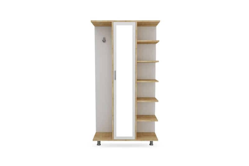 Eylour Entrémøbelsæt 180x100 cm - Natur/Hvid - Møbler - Entrémøbler - Møbelsæt til hall og entre