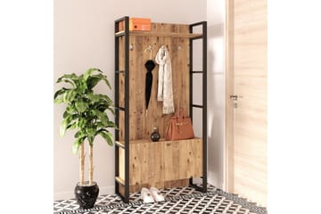Hardyng Entrémøbelsæt 34x90 cm Dobbelt Venstre - Natur - Møbler - Entrémøbler - Møbelsæt til hall og entre