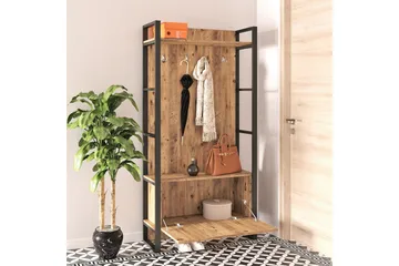Hardyng Entrémøbelsæt 34x90 cm Dobbelt Venstre - Natur - Møbler - Entrémøbler - Møbelsæt til hall og entre