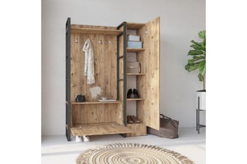 Hardyng Entrémøbelsæt 34x90 cm Højre - Natur - Møbler - Entrémøbler - Møbelsæt til hall og entre
