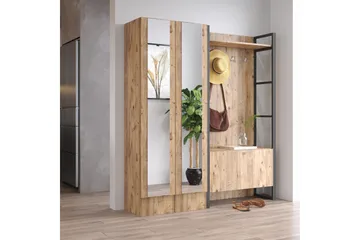 Hardyng Entrémøbelsæt 34x90 cm - Natur - Møbler - Entrémøbler - Møbelsæt til hall og entre