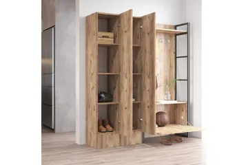 Hardyng Entrémøbelsæt 34x90 cm - Natur - Møbler - Entrémøbler - Møbelsæt til hall og entre