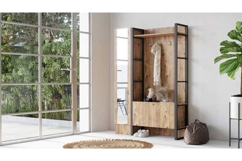 Hardyng Entrémøbelsæt 34x90 cm Venstre, Natur