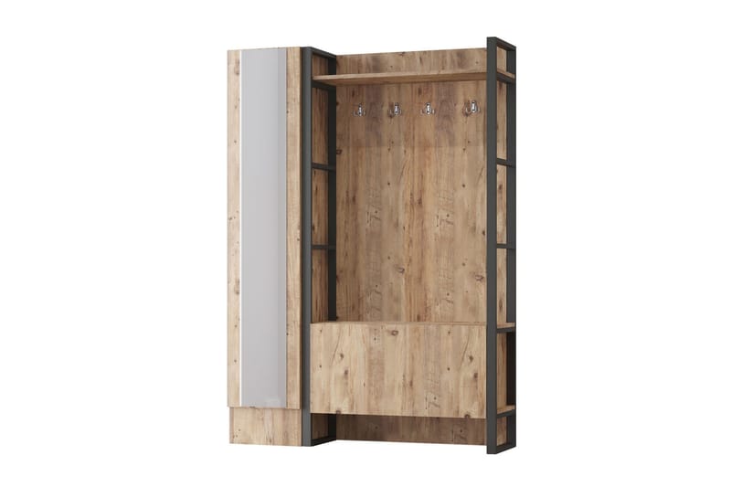 Hardyng Entrémøbelsæt 34x90 cm Venstre - Natur - Møbler - Entrémøbler - Møbelsæt til hall og entre
