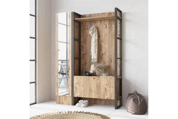 Hardyng Entrémøbelsæt 34x90 cm Venstre - Natur - Møbler - Entrémøbler - Møbelsæt til hall og entre