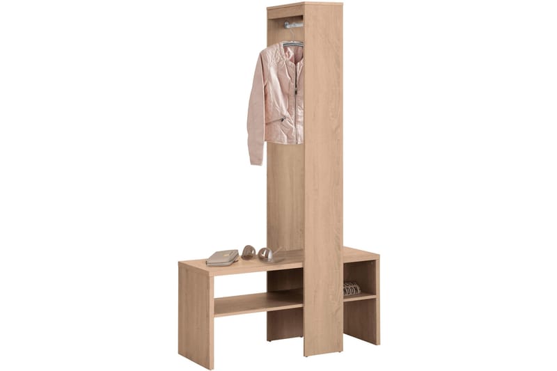 Idala Entrémøbelsæt 42x100 cm - Natur - Møbler - Entrémøbler - Møbelsæt til hall og entre