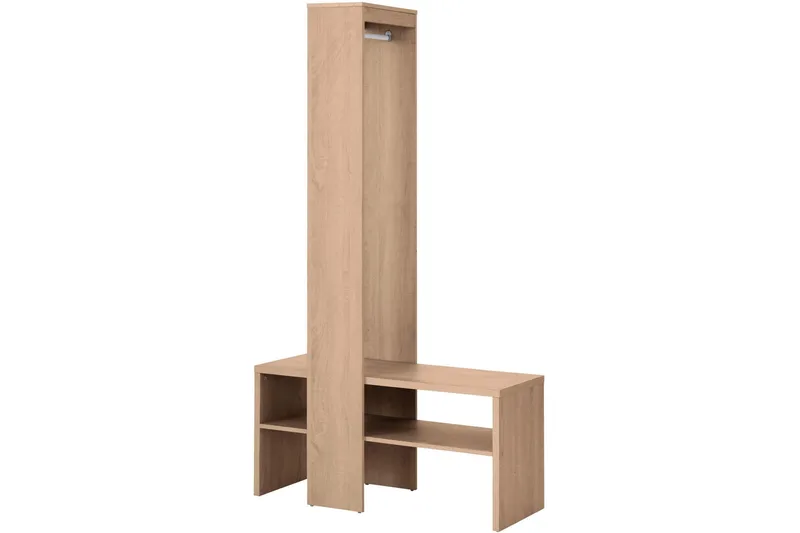 Idala Entrémøbelsæt 42x100 cm - Natur - Møbler - Entrémøbler - Møbelsæt til hall og entre