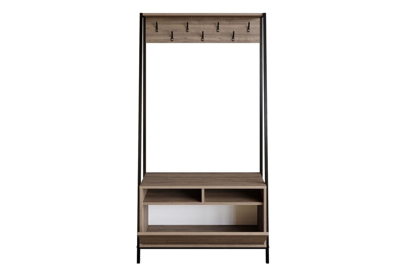 Imoveis Entrémøbelsæt 30 cm - Mørkebrun/Sort - Møbler - Entrémøbler - Møbelsæt til hall og entre