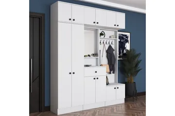 Itsuo Hallmøbelsæt Hvid - Hanah Home - Møbler - Entrémøbler - Møbelsæt til hall og entre