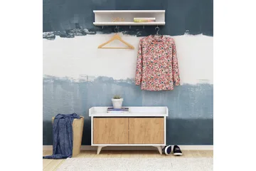 Mod Design Entrémøbel - Træ / hvid - Møbler - Entrémøbler - Møbelsæt til hall og entre