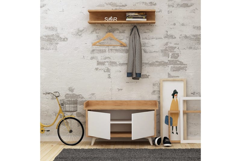 Mod Design Skoskab / Hattehylde - Træ / hvid - Møbler - Entrémøbler - Møbelsæt til hall og entre