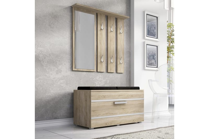 Narva Entrémøbel 85 cm - Træ - Møbler - Entrémøbler - Møbelsæt til hall og entre