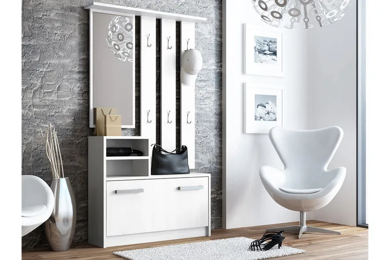 Nesebar Entrémøbel 85 cm, Hvid