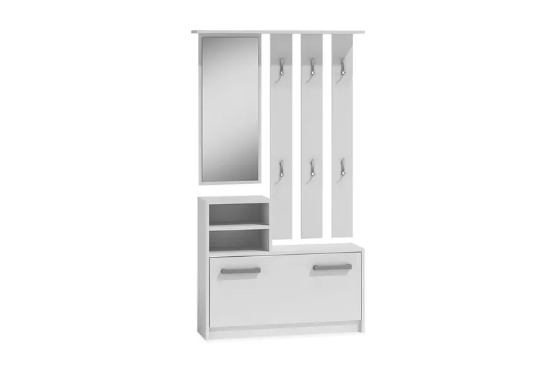 Nesebar Entrémøbel 85 cm - Hvid - Møbler - Entrémøbler - Møbelsæt til hall og entre