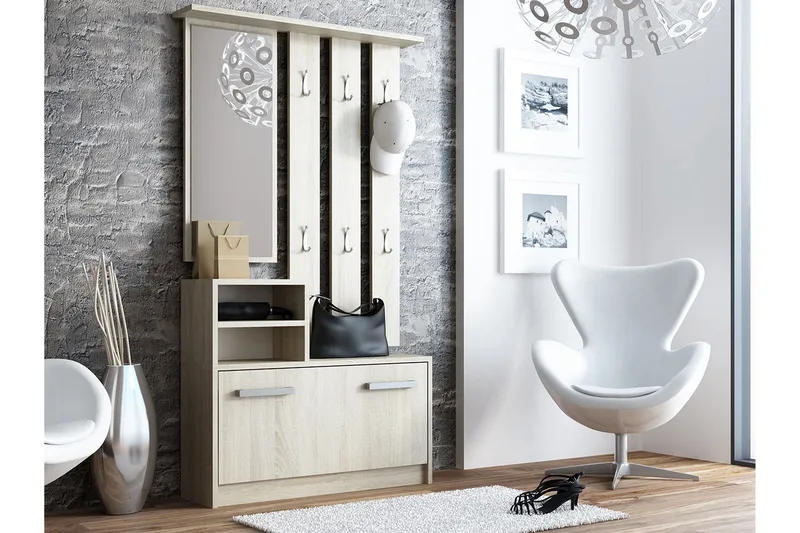 Nesebar Entrémøbel 85 cm - Træ - Møbler - Entrémøbler - Møbelsæt til hall og entre