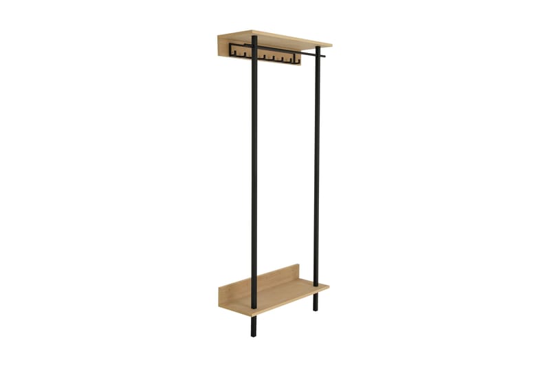 Ongayo Entrémøbelsæt 28x80 cm - Hvid/Sort - Møbler - Entrémøbler - Møbelsæt til hall og entre
