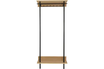 Ongayo Entrémøbelsæt 28x80 cm - Hvid/Sort - Møbler - Entrémøbler - Møbelsæt til hall og entre