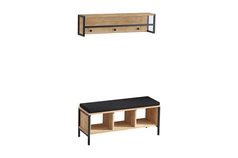 Redeby Entrémøbelsæt - Brun - Møbler - Entrémøbler - Møbelsæt til hall og entre