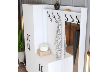 Retzow Entrémøbelsæt 35x180 cm - Hvid - Møbler - Entrémøbler - Møbelsæt til hall og entre