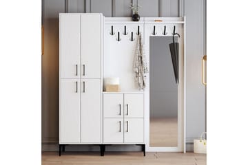 Retzow Entrémøbelsæt 35x180 cm - Hvid - Møbler - Entrémøbler - Møbelsæt til hall og entre