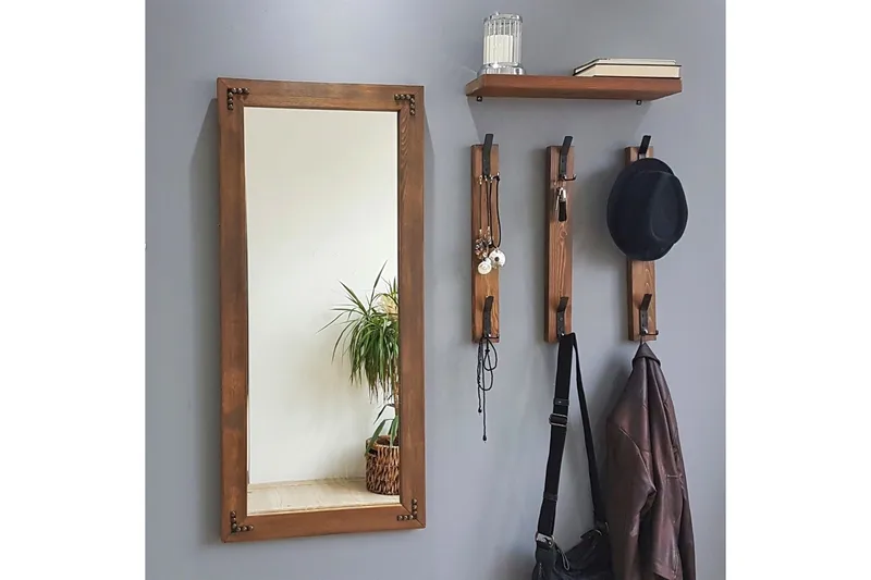 Rogahn Entrémøbel 3 cm - Valnød - Møbler - Entrémøbler - Møbelsæt til hall og entre