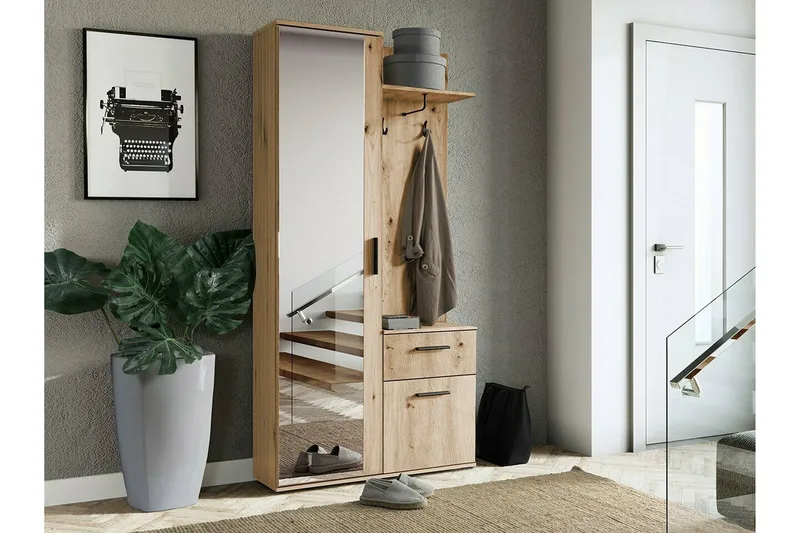 Rosehall Hallmöbelset 97x30 cm 195x Brown - Møbler - Entrémøbler - Møbelsæt til hall og entre