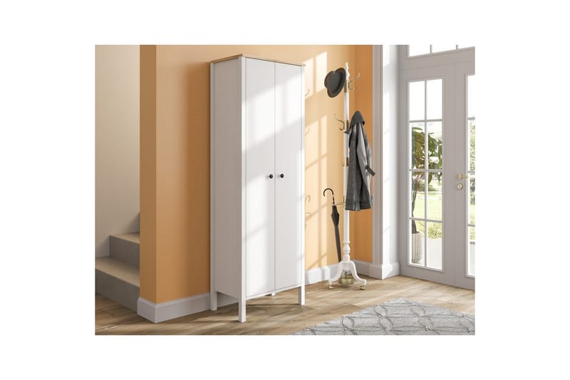 Orricon Entrémøbelsæt - Natur/Hvid - Møbler - Entrémøbler - Møbelsæt til hall og entre