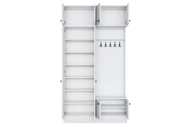 Quorra Entrémøbelsæt - Hvid - Møbler - Entrémøbler - Møbelsæt til hall og entre