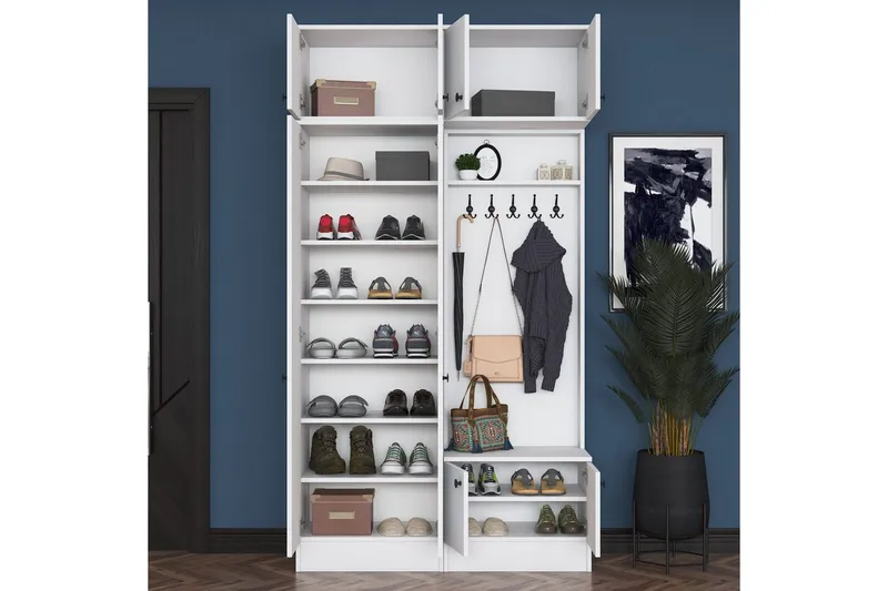 Quorra Entrémøbelsæt - Hvid - Møbler - Entrémøbler - Møbelsæt til hall og entre