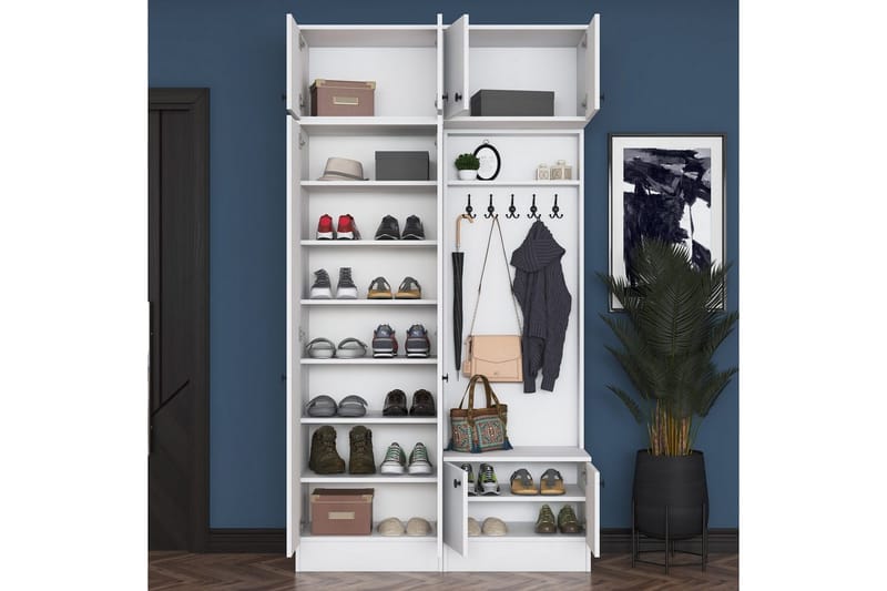 Quorra Entrémøbelsæt - Hvid - Møbler - Entrémøbler - Møbelsæt til hall og entre