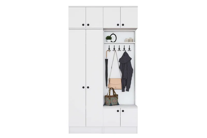 Quorra Entrémøbelsæt - Hvid - Møbler - Entrémøbler - Møbelsæt til hall og entre