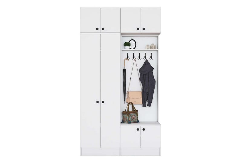 Quorra Entrémøbelsæt - Hvid - Møbler - Entrémøbler - Møbelsæt til hall og entre