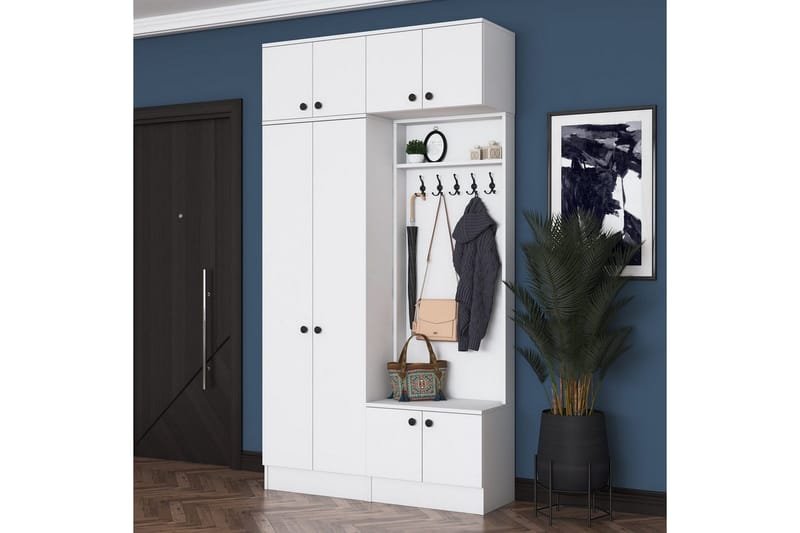 Quorra Entrémøbelsæt - Hvid - Møbler - Entrémøbler - Møbelsæt til hall og entre
