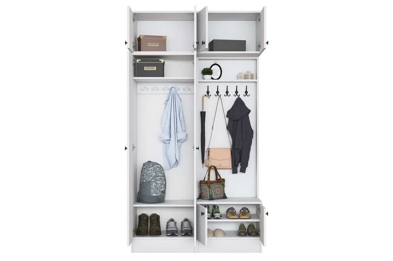 Quorra Entrémøbelsæt - Hvid - Møbler - Entrémøbler - Møbelsæt til hall og entre