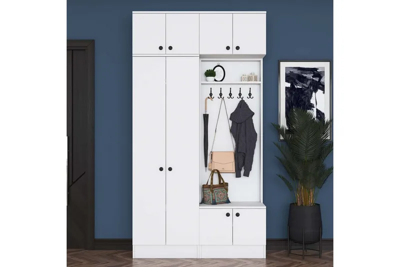 Quorra Entrémøbelsæt - Hvid - Møbler - Entrémøbler - Møbelsæt til hall og entre