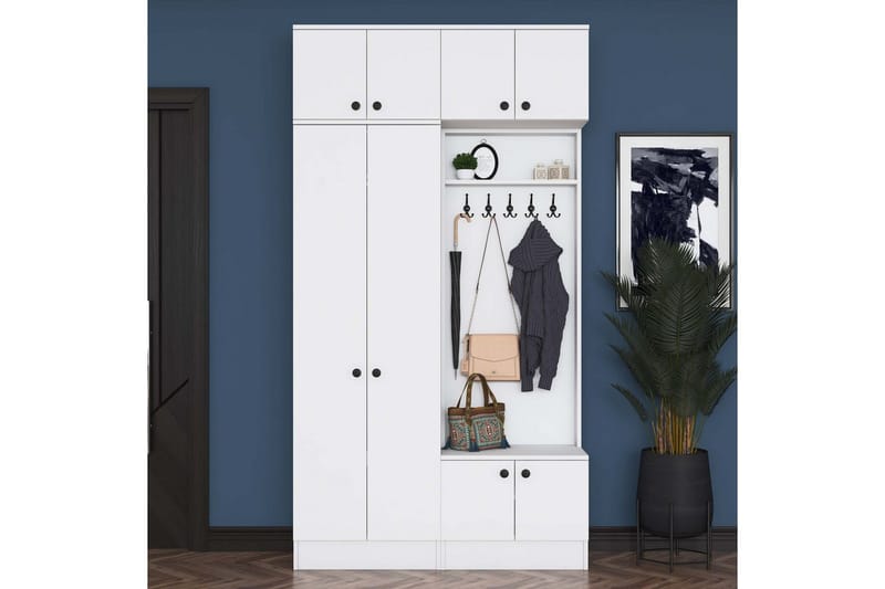 Quorra Entrémøbelsæt - Hvid - Møbler - Entrémøbler - Møbelsæt til hall og entre